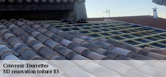 Couvreur  tourrettes-83440 MJ renovation toiture 83